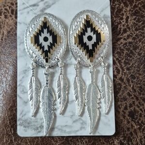 Montana Silversmiths Silver and Gold Western Earrings